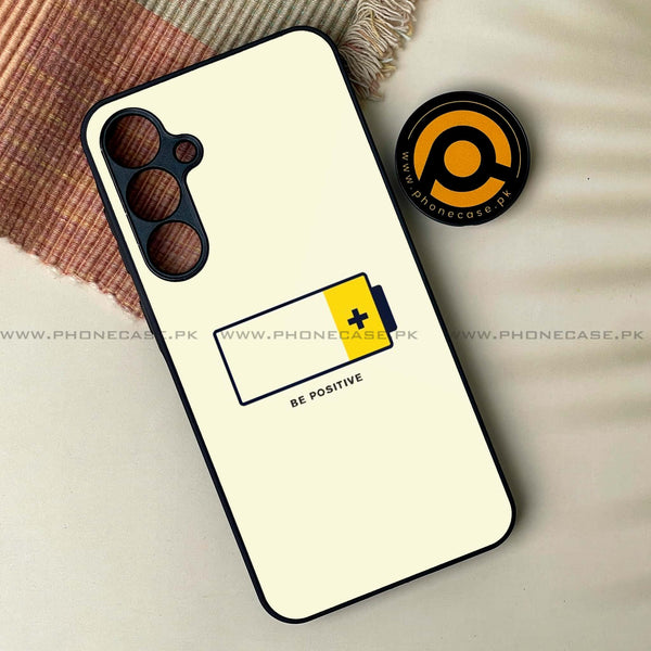 Samsung Galaxy A35 5G - Be Positive Design - Premium Metal Printed soft Bumper shock Proof Case CS-46878