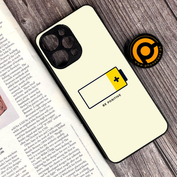 Xiaomi Redmi 12 - Be Positive Design - Premium Printed Glass soft Bumper Shock Proof Case