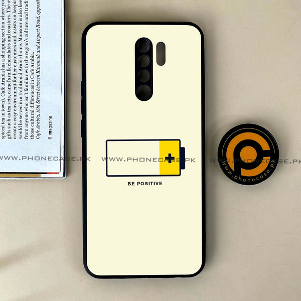 Xiaomi Redmi 9 - Be Positive Design - Premium Printed Glass soft Bumper Shock Proof Case