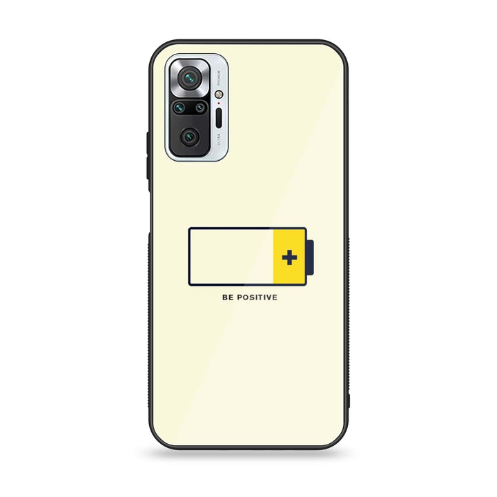 Xiaomi Redmi Note 10 Pro Max - Be Positive Design -  Premium Printed Metal soft Bumper shock Proof Case