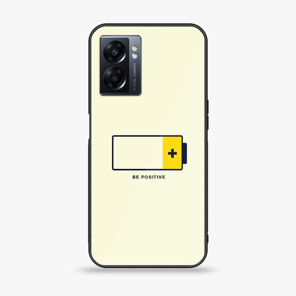 Oppo A77 4G - Be Positive Design -  Premium Printed Metal soft Bumper shock Proof Case