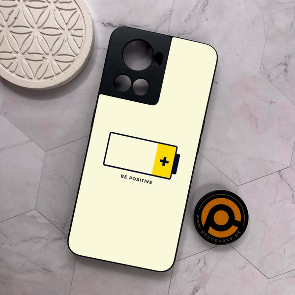 OnePlus 10R - Be Positive Design - Premium Metal Printed soft Bumper shock Proof Case
