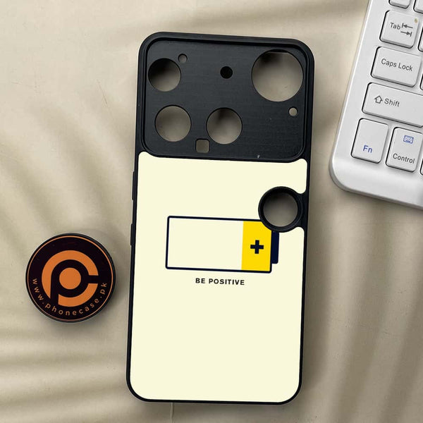 Nothing Phone 3 - Be Positive Design  - Premium Metal Printed soft Bumper shock Proof Case