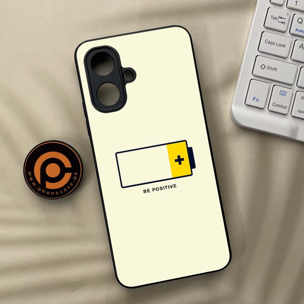 Tecno Spark Go 2 - Be Positive Design - Premium Metal Printed soft Bumper Shock Proof Case
