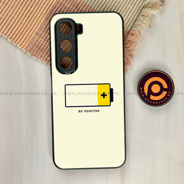 Infinix Hot 60i - Be Positive Design - Premium Metal Printed soft Bumper shock Proof Case