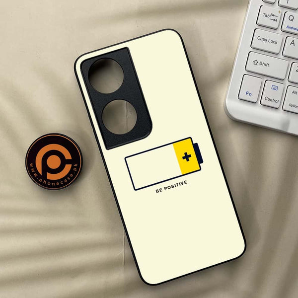 Honor x7b - Be Positive Design  - Premium Metal Printed soft Bumper shock Proof Case