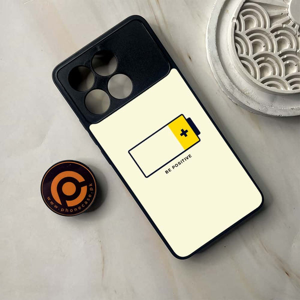 Xiaomi Poco F6 Pro - Be Positive Design  - Premium Metal Printed soft Bumper shock Proof Case