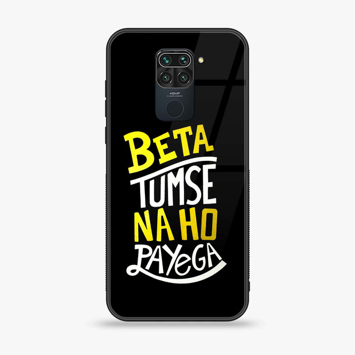 Xiaomi Redmi 10X - Beta Tum Se Na Ho Payega -  Premium Printed Metal soft Bumper shock Proof Case