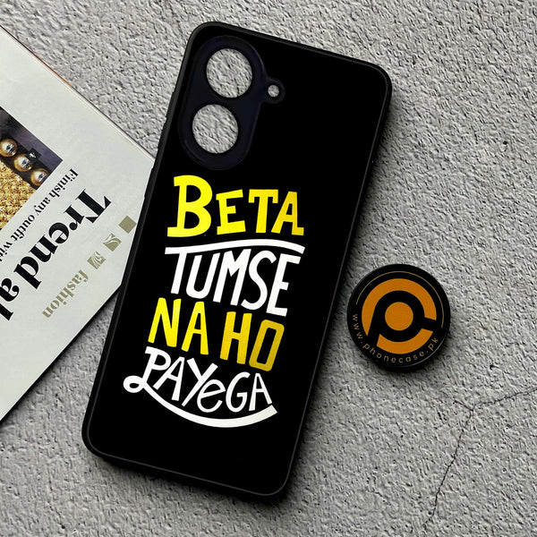 Xiaomi Redmi A5 - Beta Tum Se Na Ho Payega - Premium Printed Metal soft Bumper Shock Proof Case