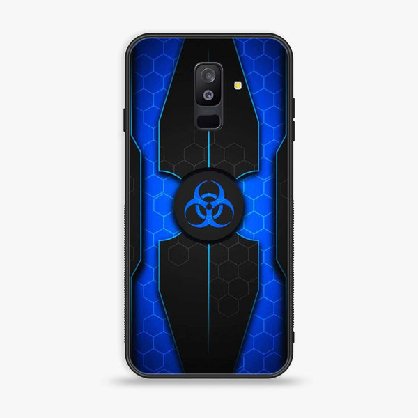Samsung Galaxy A6 Plus (2018) - Biohazard Sign Series - Premium Printed Glass soft Bumper shock Proof Case
