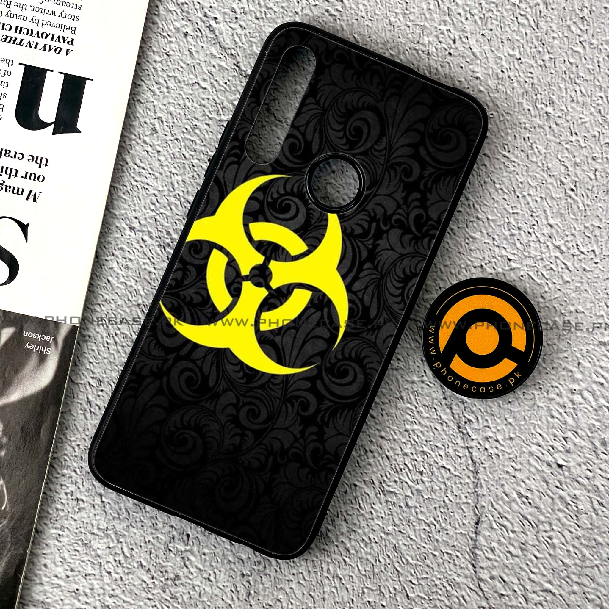 Huawei Y9 Prime (2019) - Biohazard Sign Series - Premium Printed Glass soft Bumper shock Proof Case