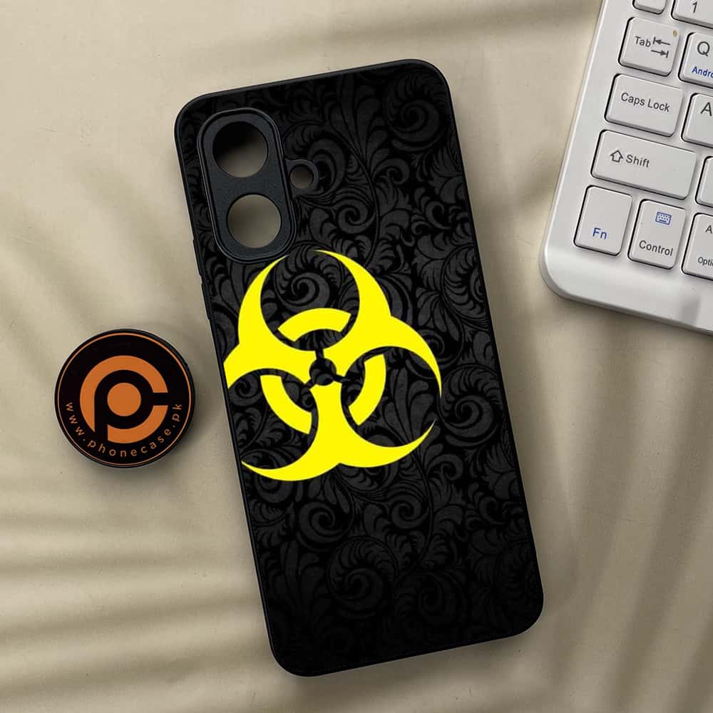 Tecno Spark Go 2 - Biohazard Sign Series - Premium Metal Printed soft Bumper Shock Proof Case