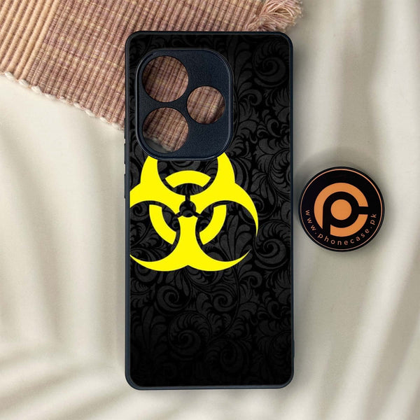 Realme GT 6 - Biohazard Sign Series - Premium Metal Printed soft Bumper shock Proof Case