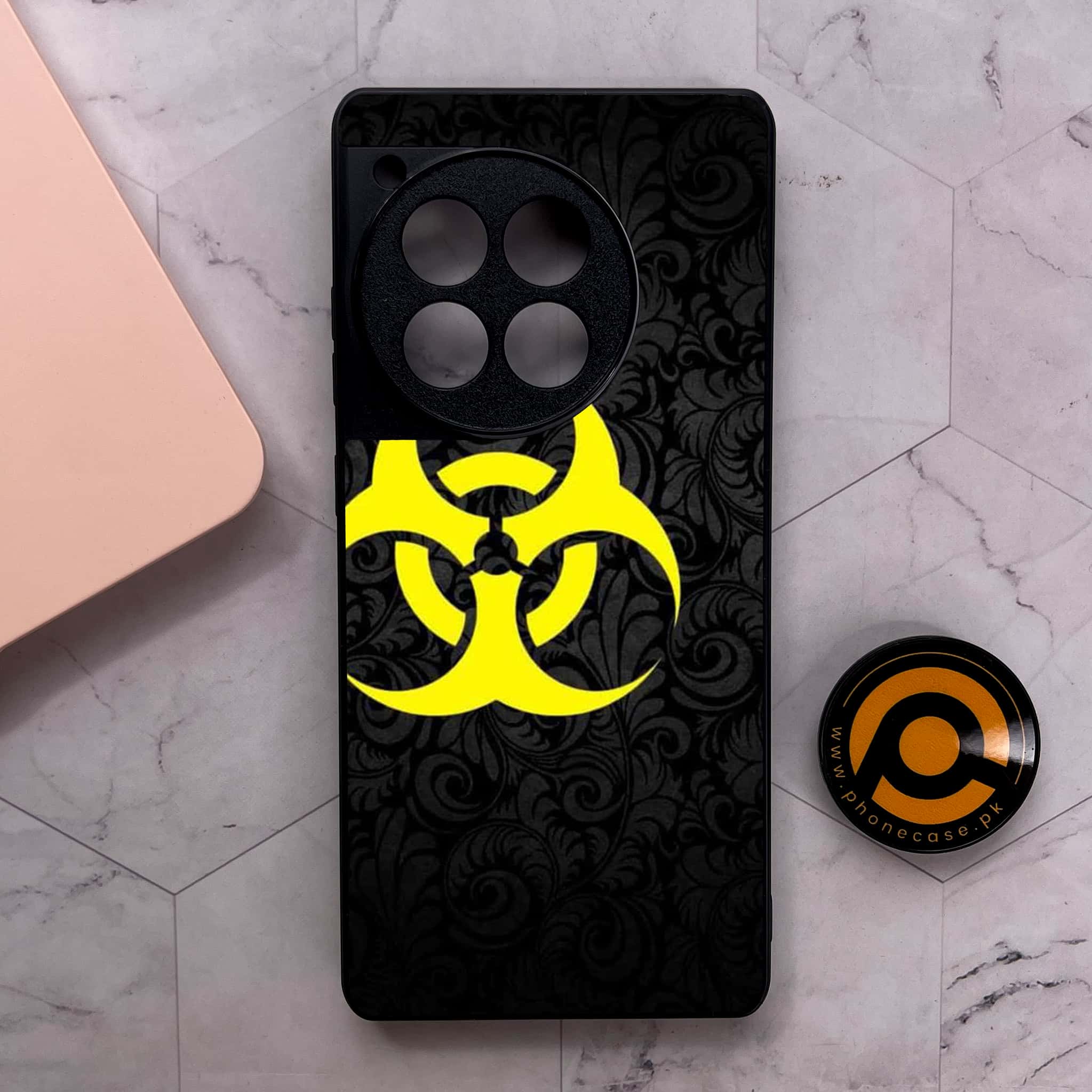 OnePlus 12R - Biohazard Sign Series - Premium Metal Printed soft Bumper shock Proof Case