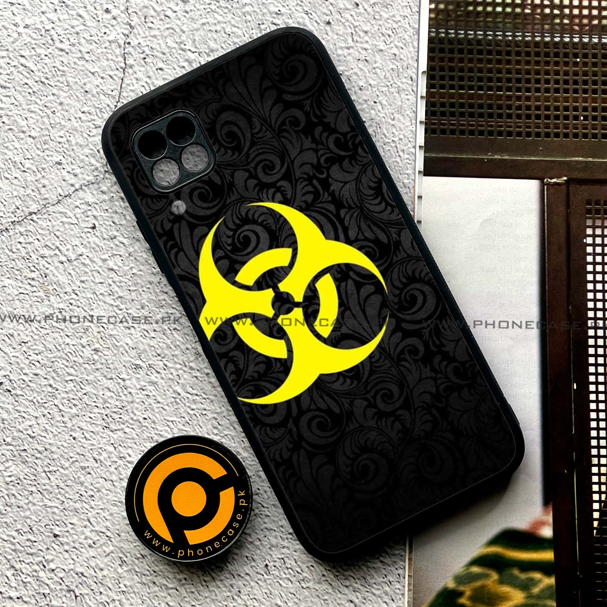 Huawei P40 Lite - Biohazard Sign Series - Premium Printed Glass soft Bumper shock Proof Case