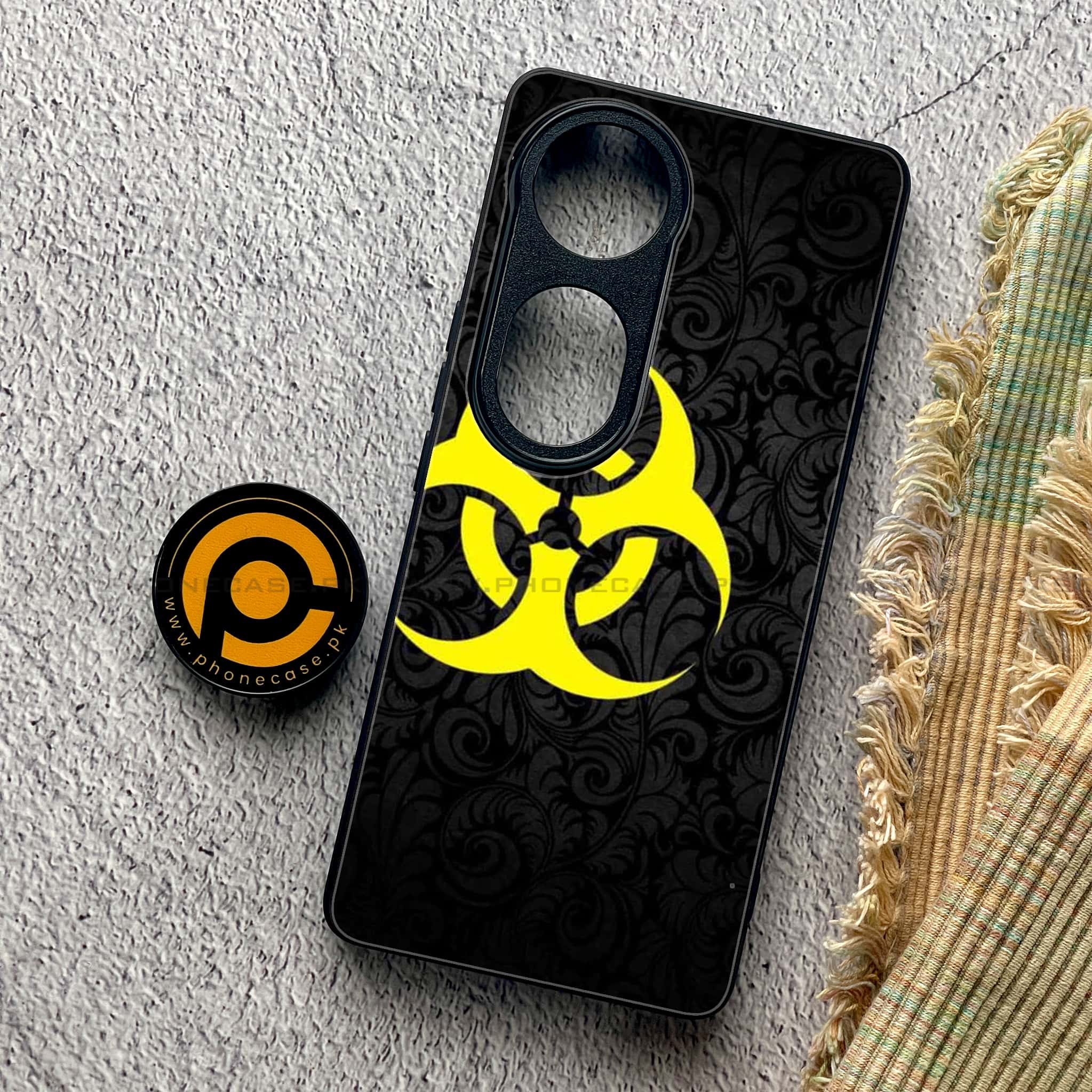 Vivo V40 Pro - Biohazard Sign Series - Premium Metal Printed soft Bumper shock Proof Case