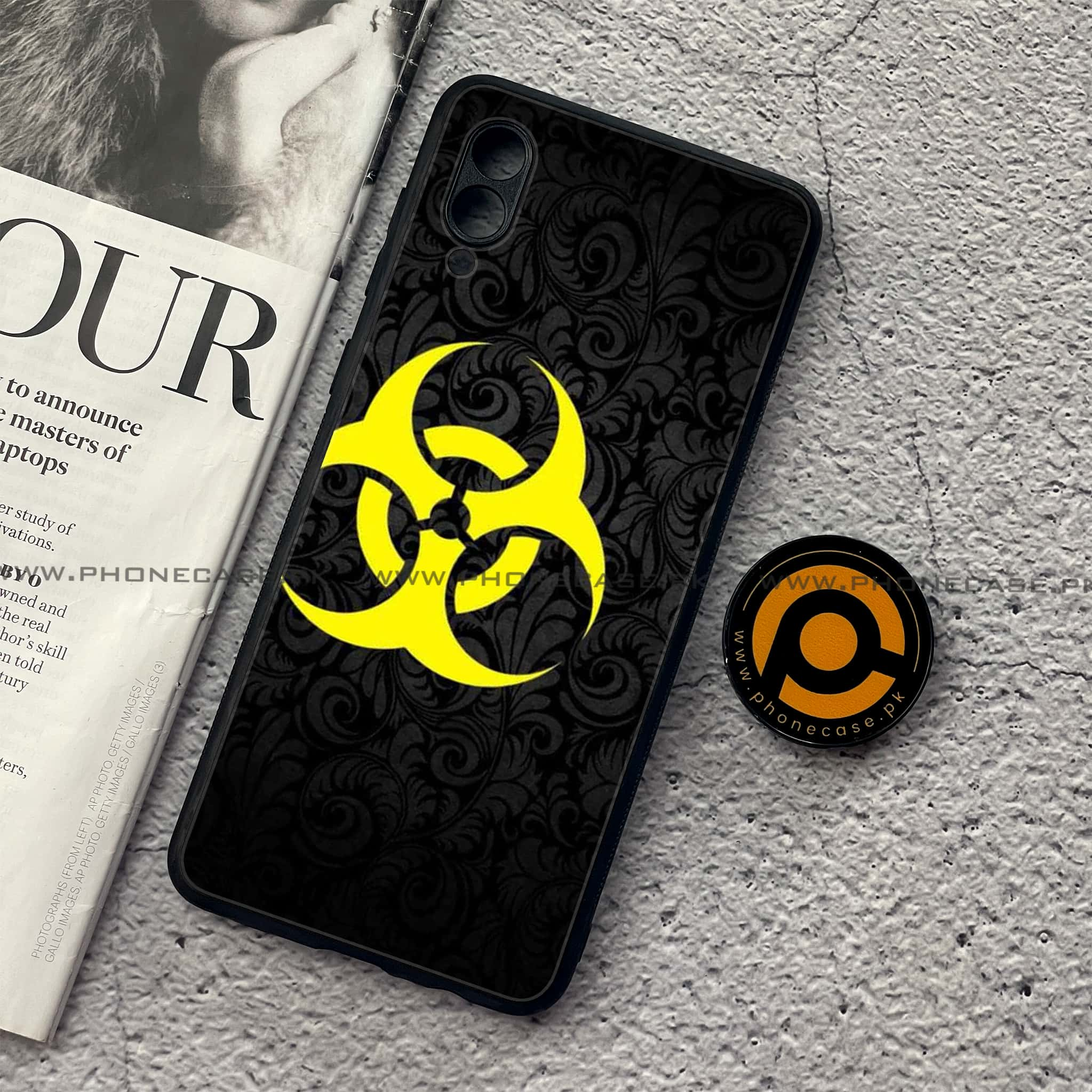 Samsung Galaxy A02 - Biohazard Sign Series - Premium Printed Metal soft Bumper shock Proof Case