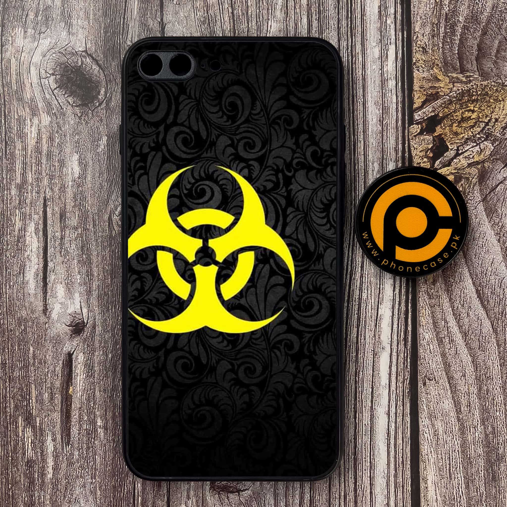 iPhone 7 Plus - Biohazard Sign Series - Premium Metal Printed soft Bumper shock Proof Case