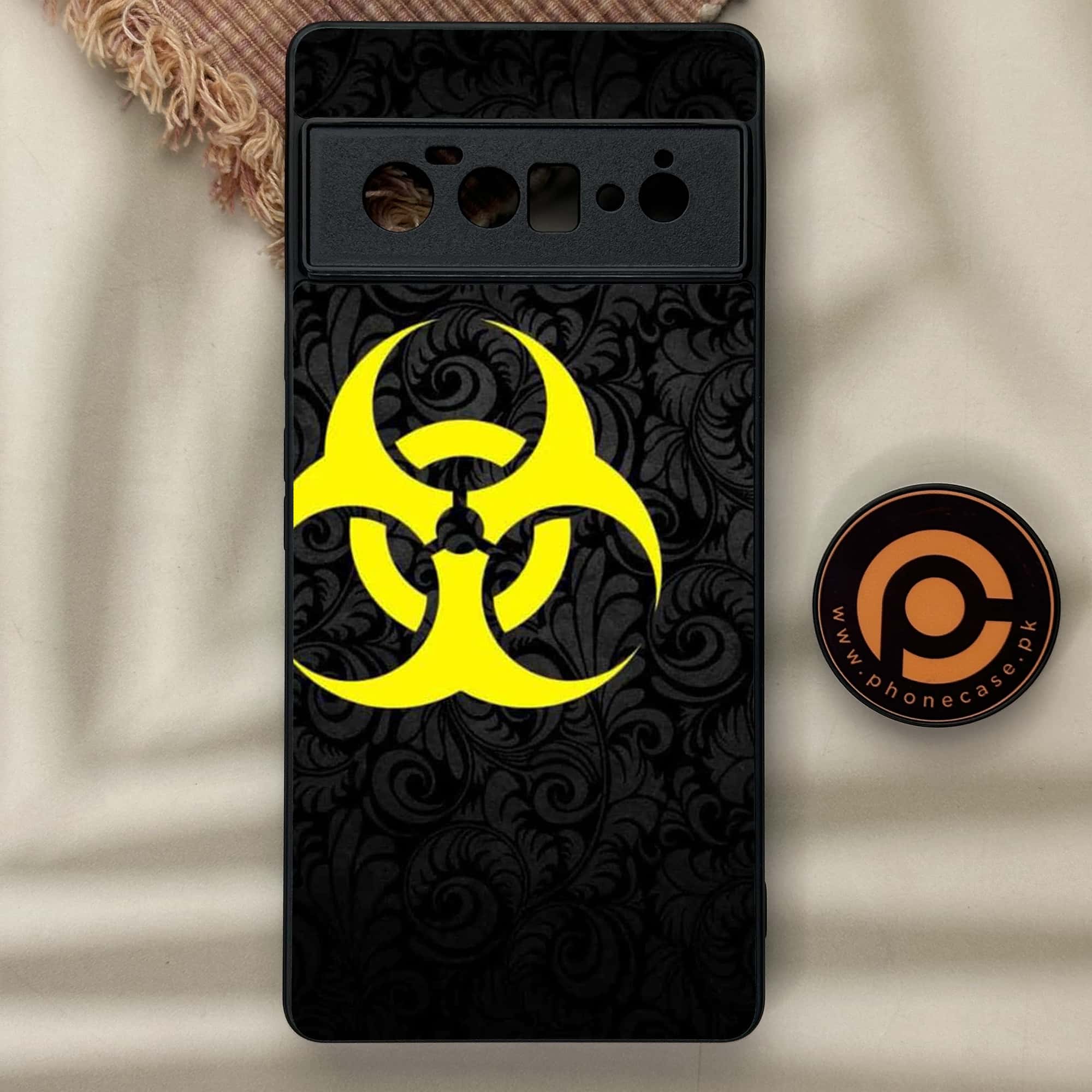 Google Pixel 6 Pro - Biohazard Sign Series - Premium Metal Printed soft Bumper Shock Proof Case