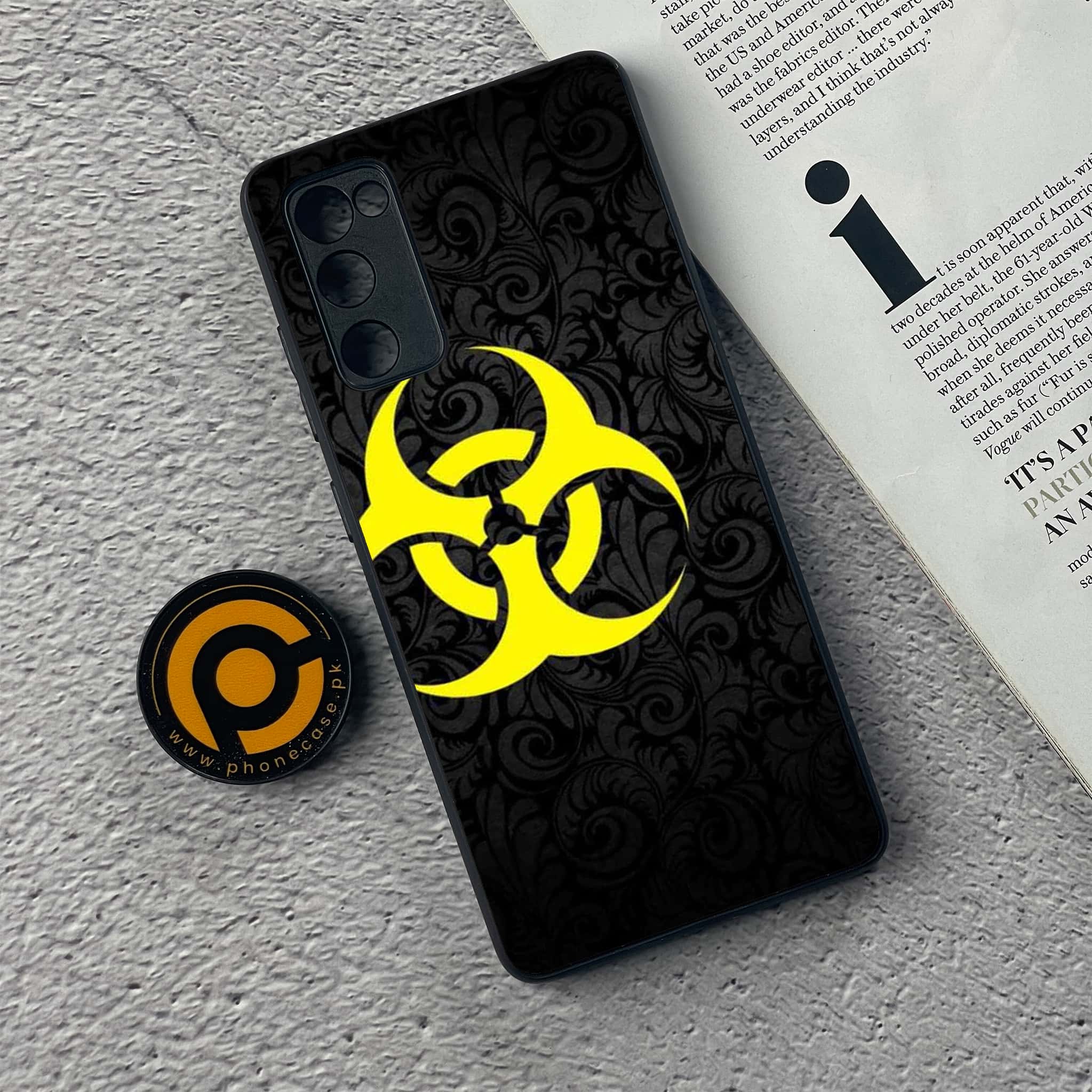 Samsung Galaxy S20 FE Biohazard Sign Series Premium Printed Glass soft Bumper shock Proof Case
