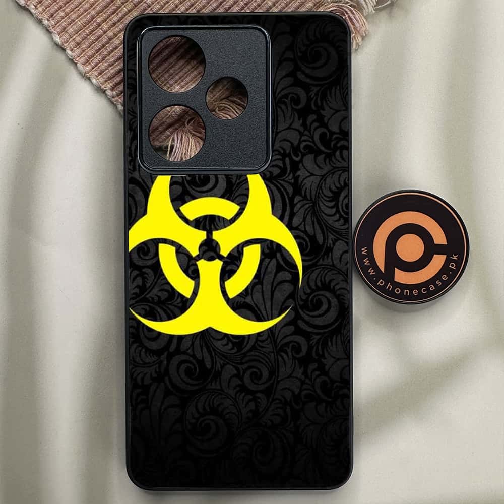 Realme GT 6 - Biohazard Sign Series - Premium Metal Printed soft Bumper shock Proof Case