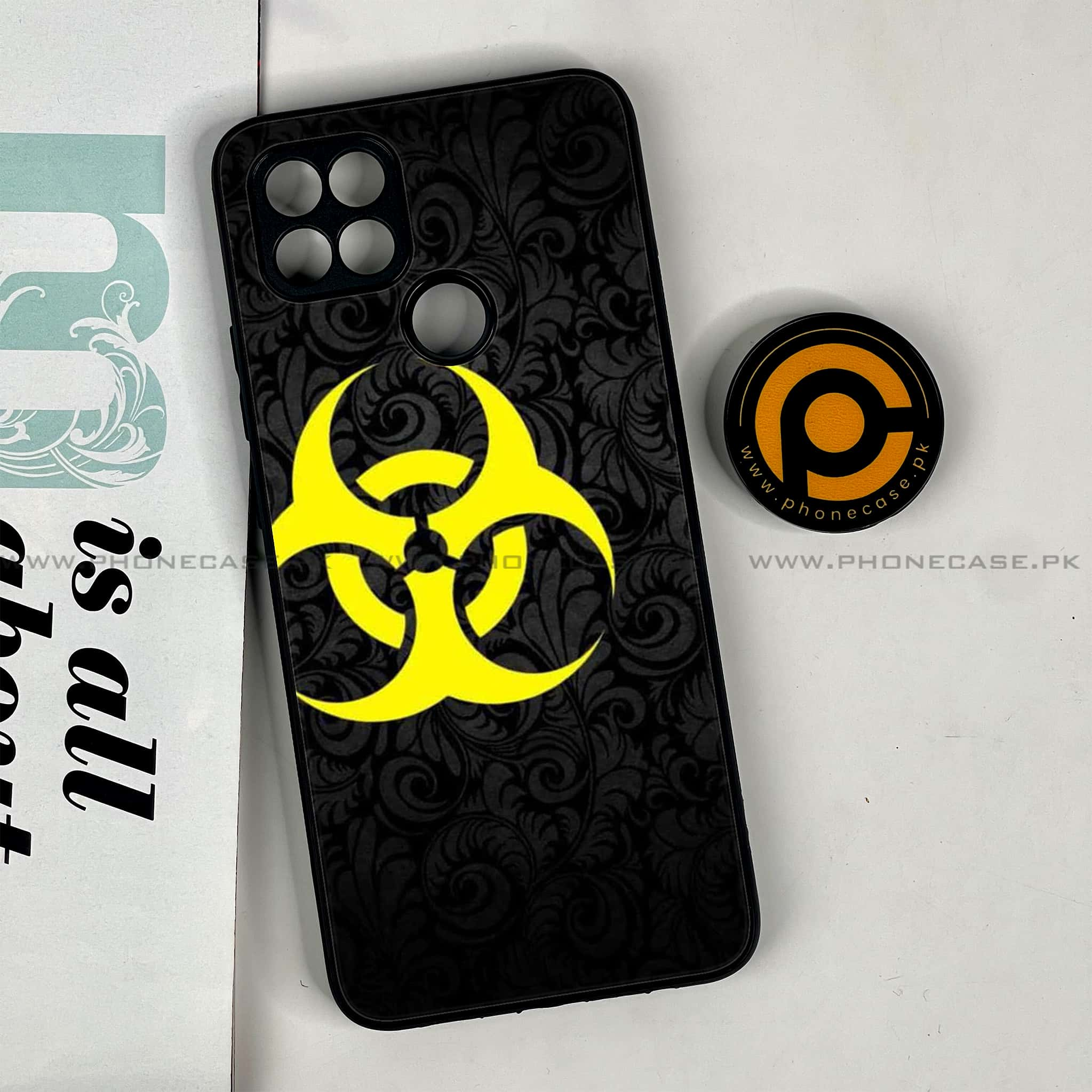 Oppo A15s - Biohazard Sign Series - Premium Printed Glass soft Bumper shock Proof Case