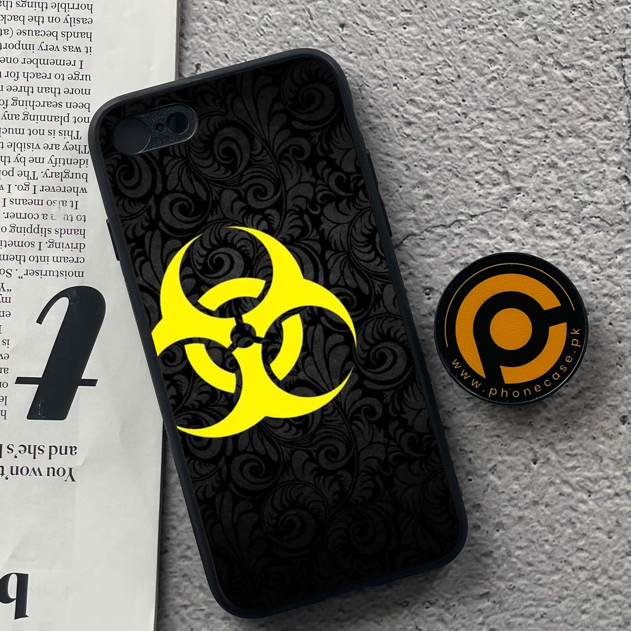iPhone 7 / 8 - Biohazard Sign Series - Premium Printed Glass soft Bumper shock Proof Case