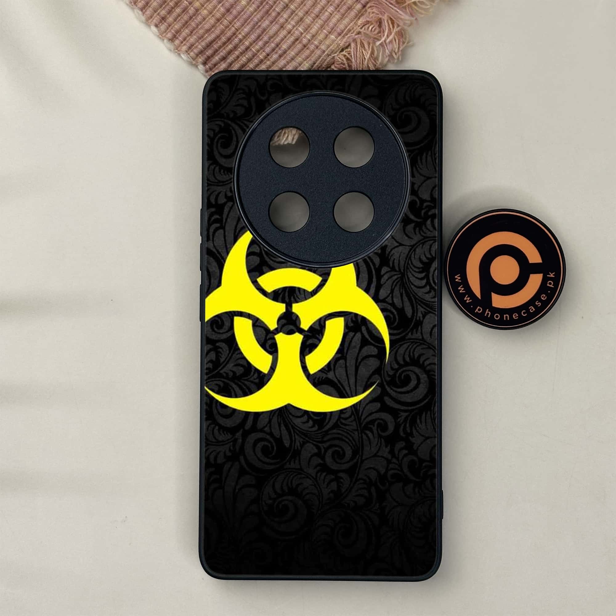 Honor X9c 5G - Biohazard Sign Series - Premium Metal Printed soft Bumper shock Proof Case
