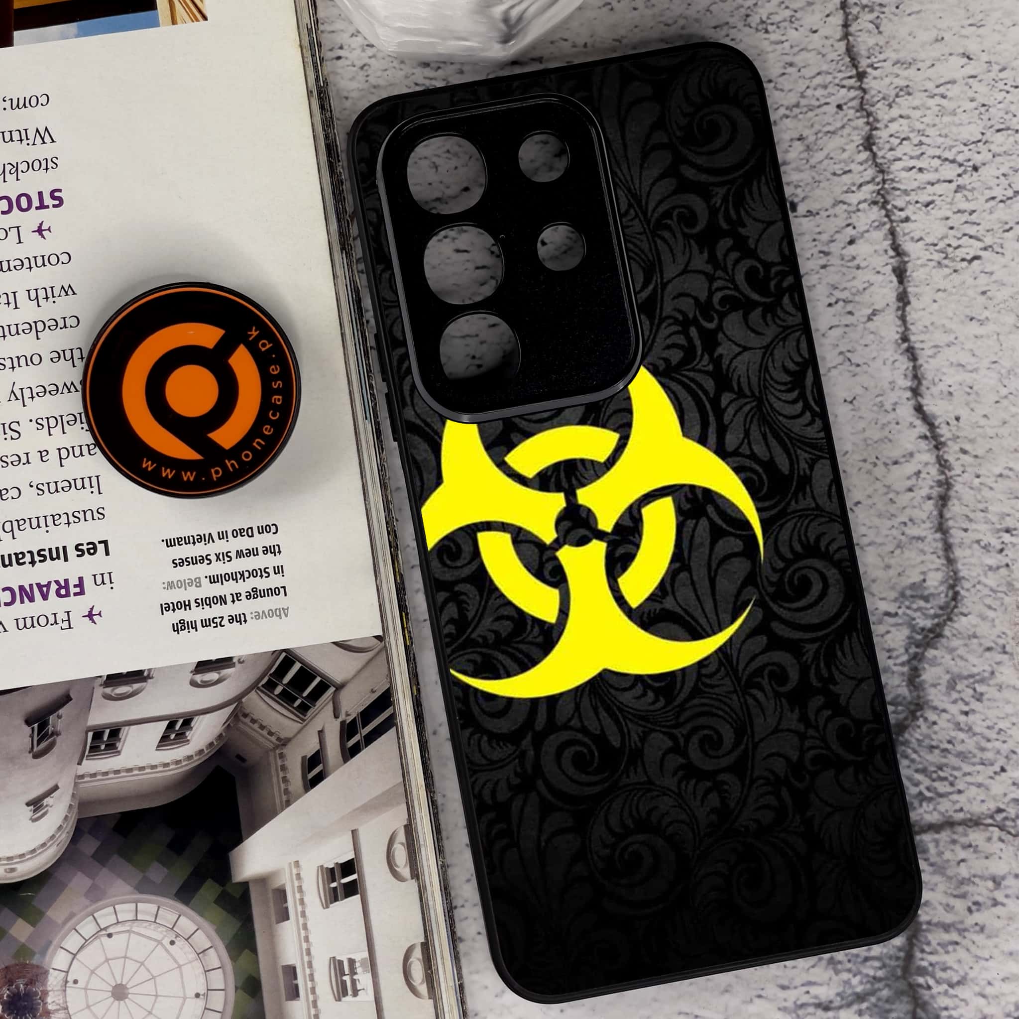 Vivo Y29 4G - Biohazard Sign Series - Premium Metal Printed soft Bumper Shock Proof Case