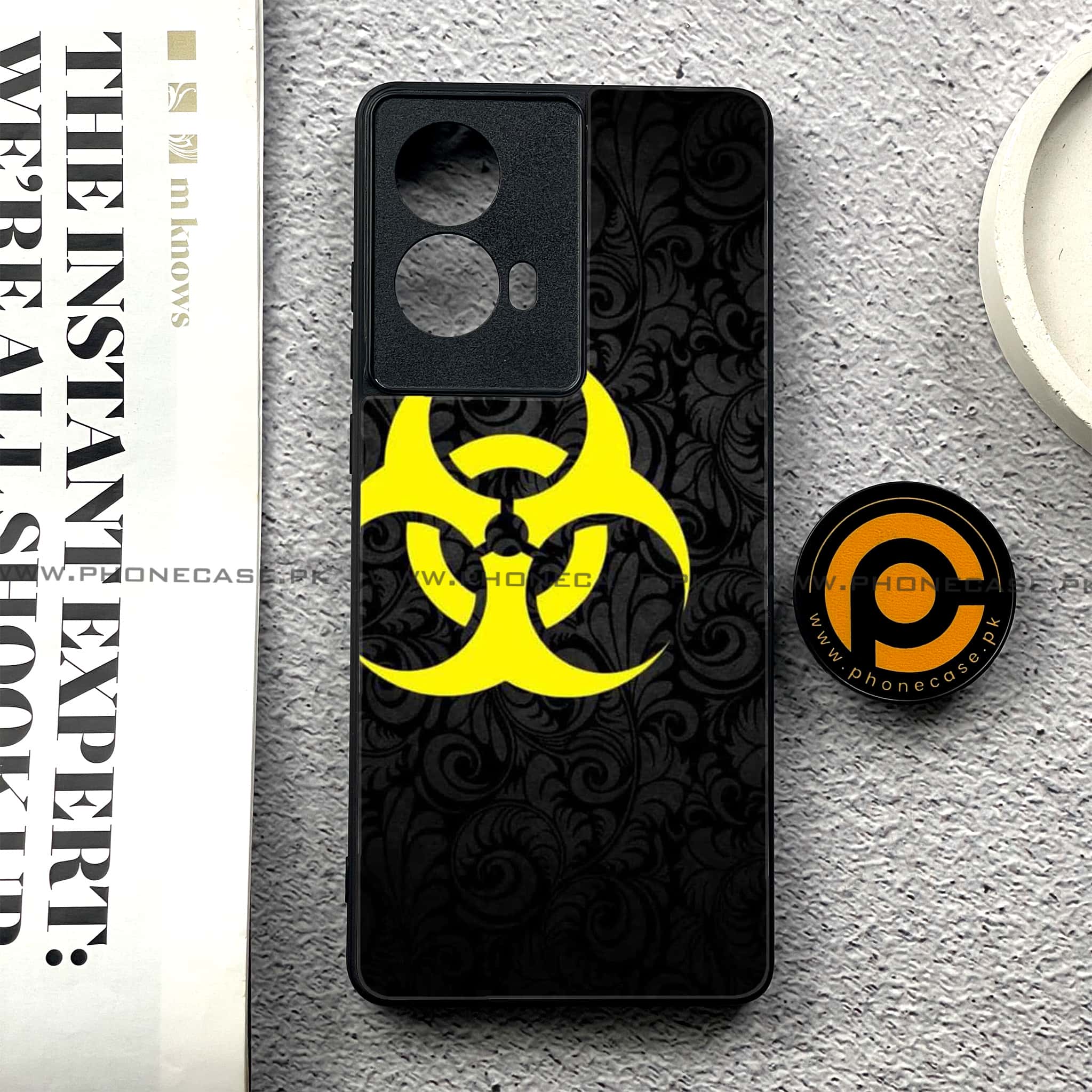Moto G85 - Biohazard Sign Series - Premium Printed Glass soft Bumper shock Proof Case