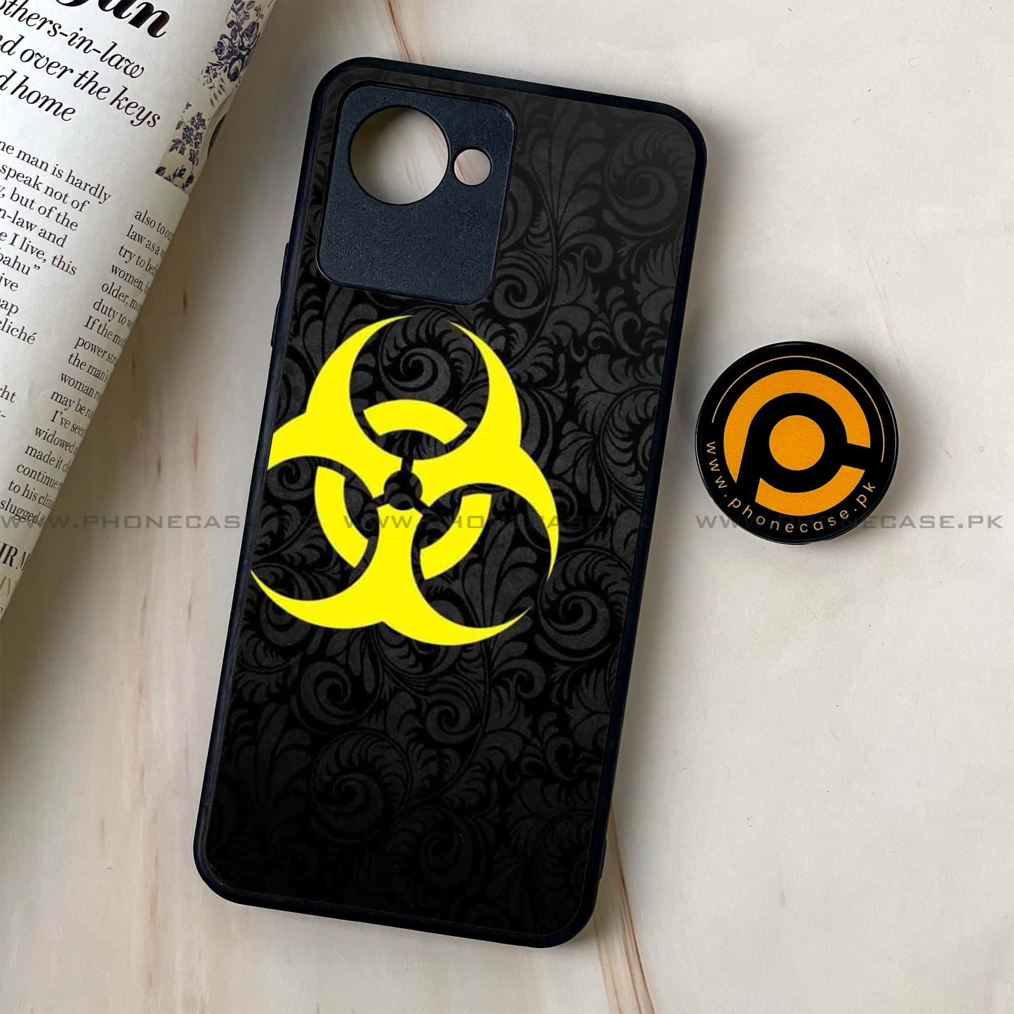 Realme C30 - Biohazard Sign Series - Premium Printed Glass soft Bumper shock Proof Case