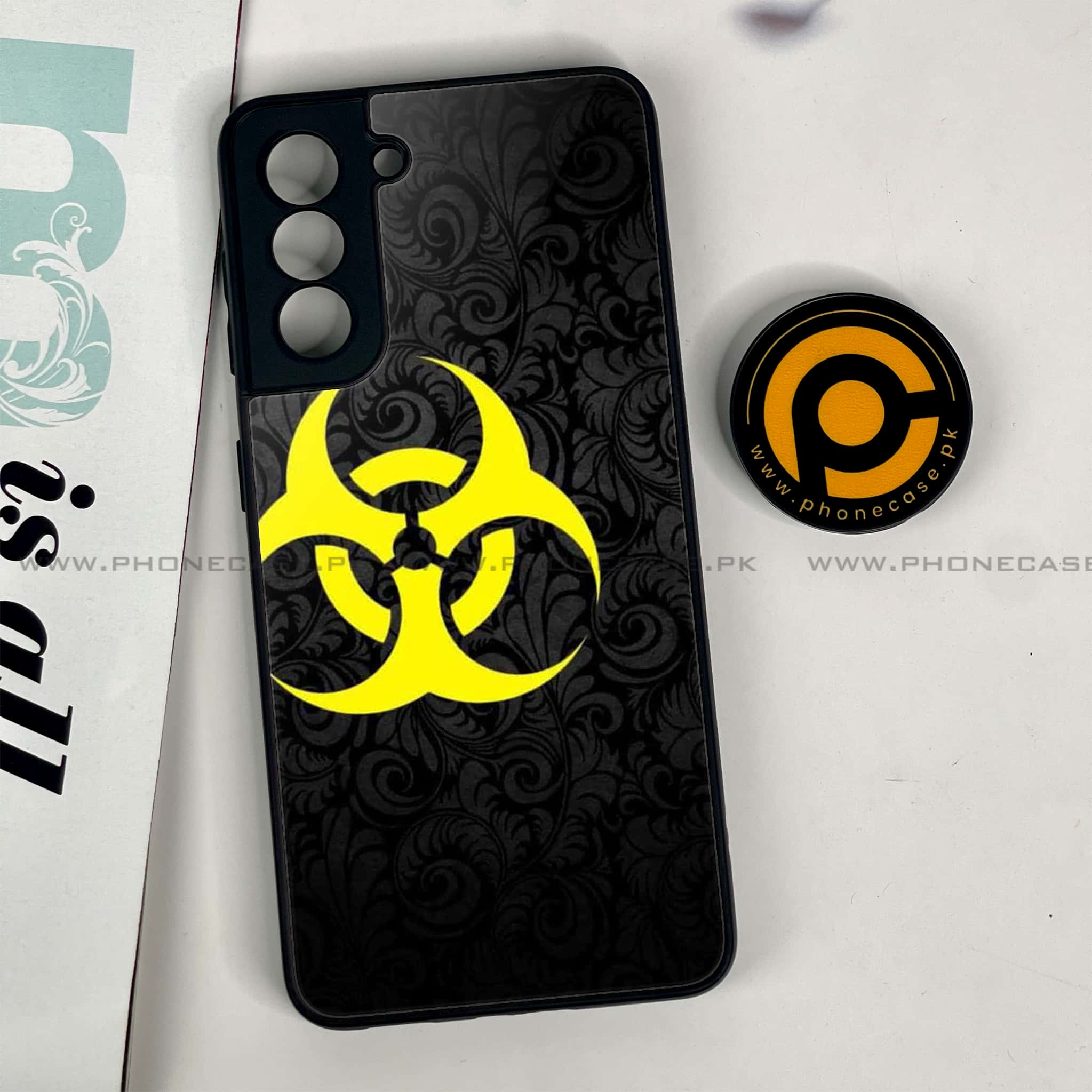 Samsung Galaxy S21 - Biohazard Sign Series - Premium Printed Glass soft Bumper shock Proof Case