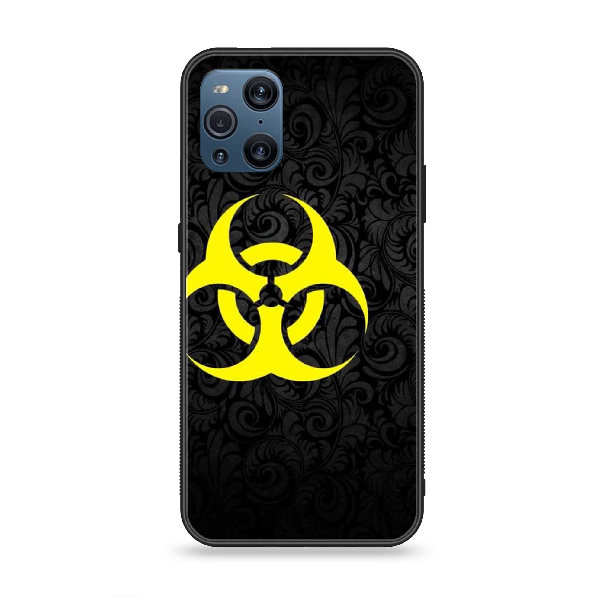 Oppo Find X3 - Biohazard Sign Series - Premium Printed Glass soft Bumper shock Proof Case