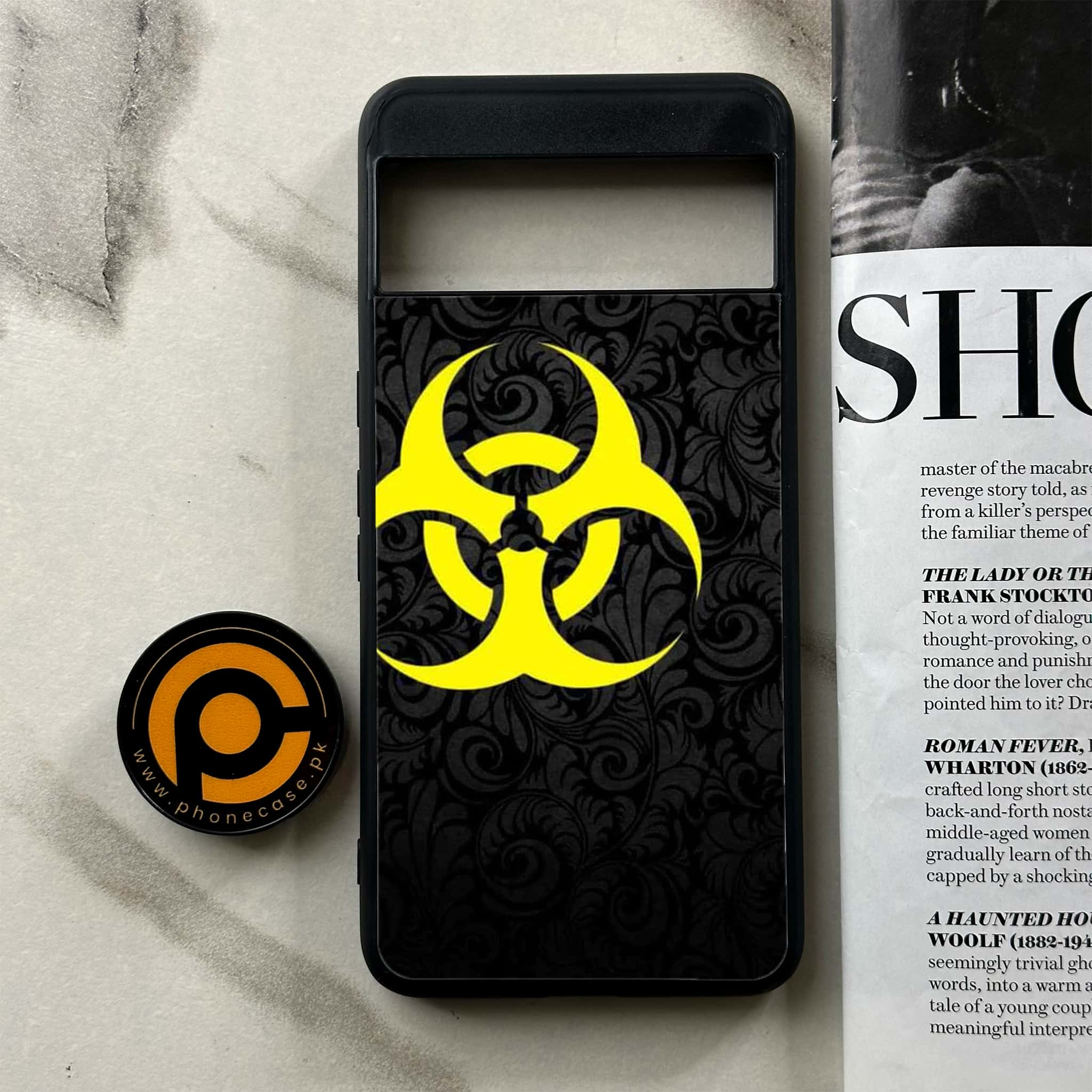 Google Pixel 8 Pro - Biohazard Sign Series - Premium Printed Glass soft Bumper shock Proof Case