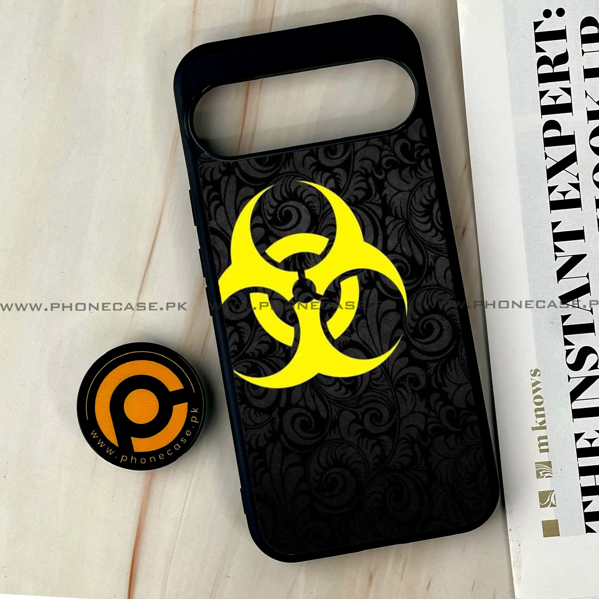 Google Pixel 9 Pro XL - Biohazard Sign Series - Premium Printed Glass soft Bumper shock Proof Case