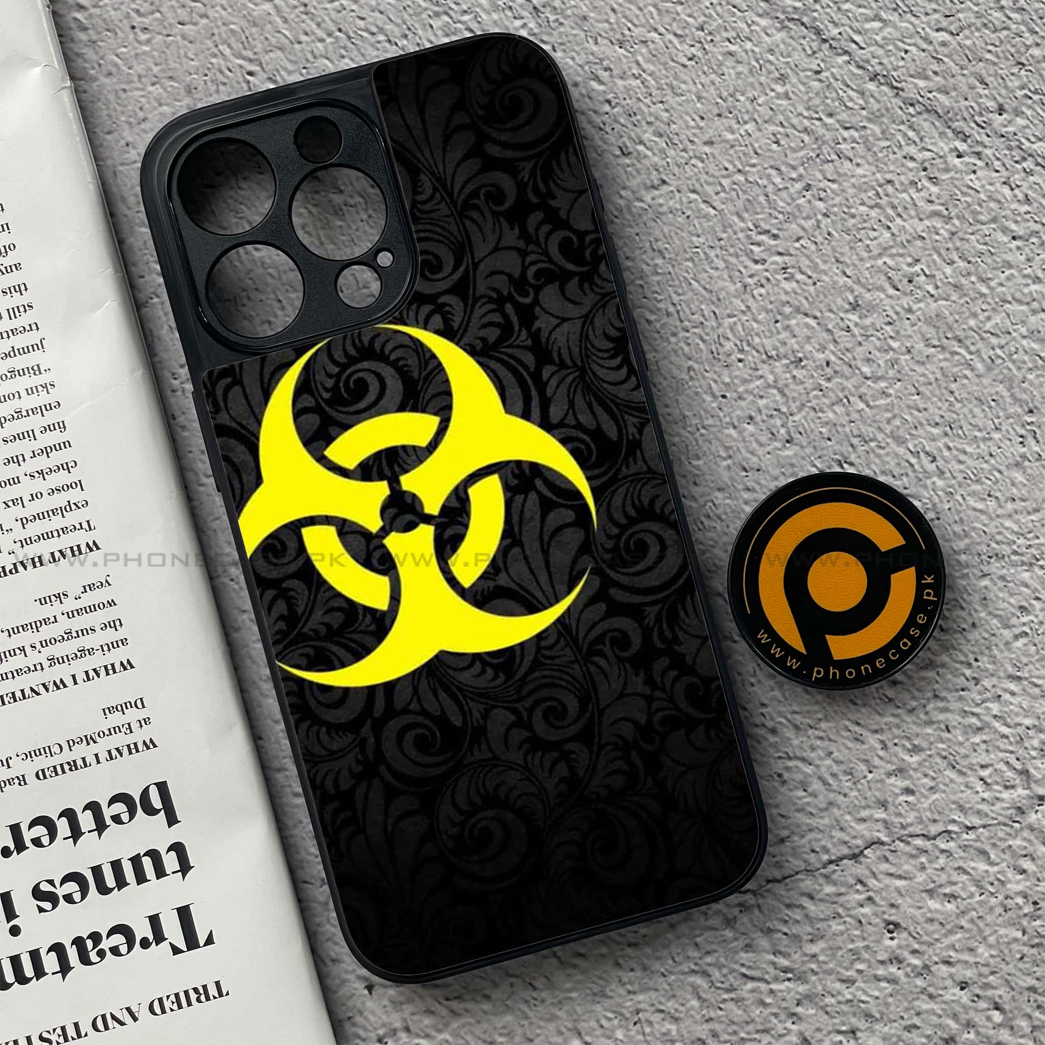 iPhone 15 Pro - Biohazard Sign Series - Premium Metal Printed soft Bumper shock Proof Case