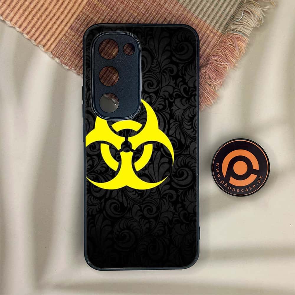 Tecno Spark 40 Pro Plus - Biohazard Sign Series - Premium Metal Printed soft Bumper shock Proof Case