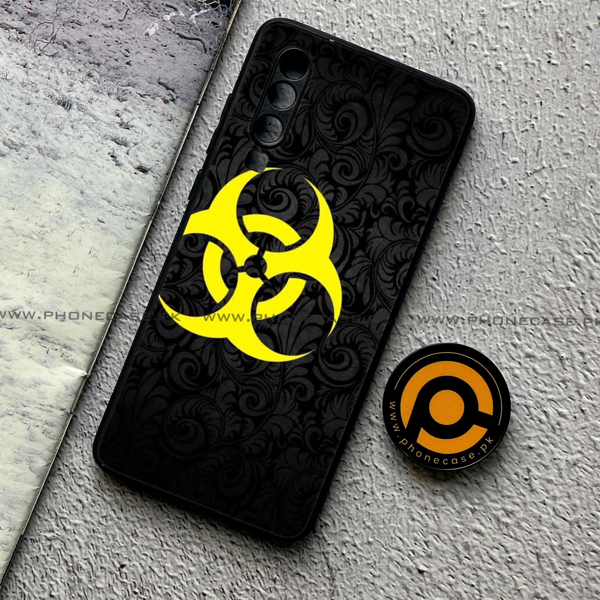 Huawei P30 - Biohazard Sign Series - Premium Printed Glass soft Bumper shock Proof Case