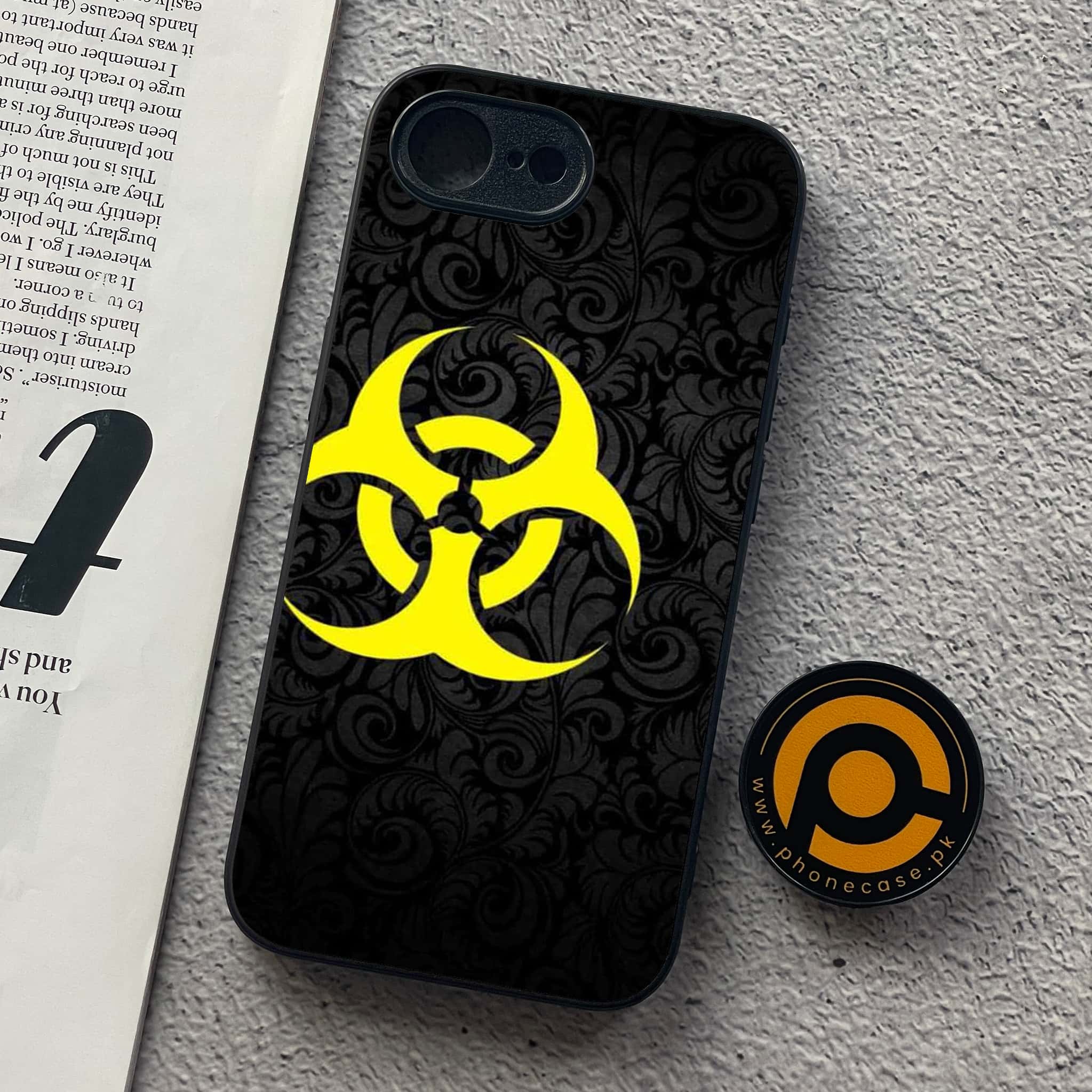 iPhone 16e - Biohazard Sign Series - Premium Metal  Printed soft Bumper shock Proof Case