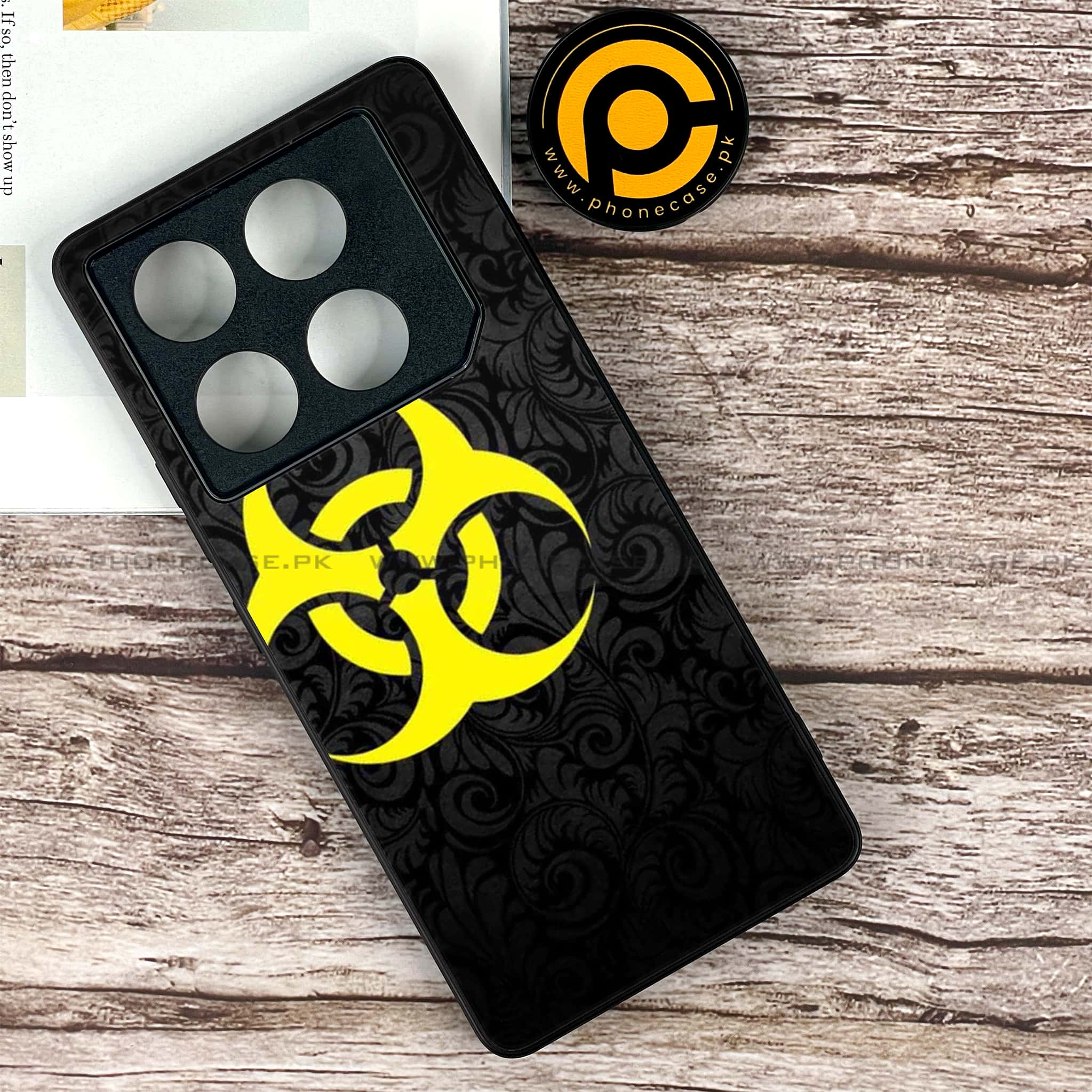 Infinix GT 20 Pro - Biohazard Sign Series - Premium Printed Glass soft Bumper shock Proof Case