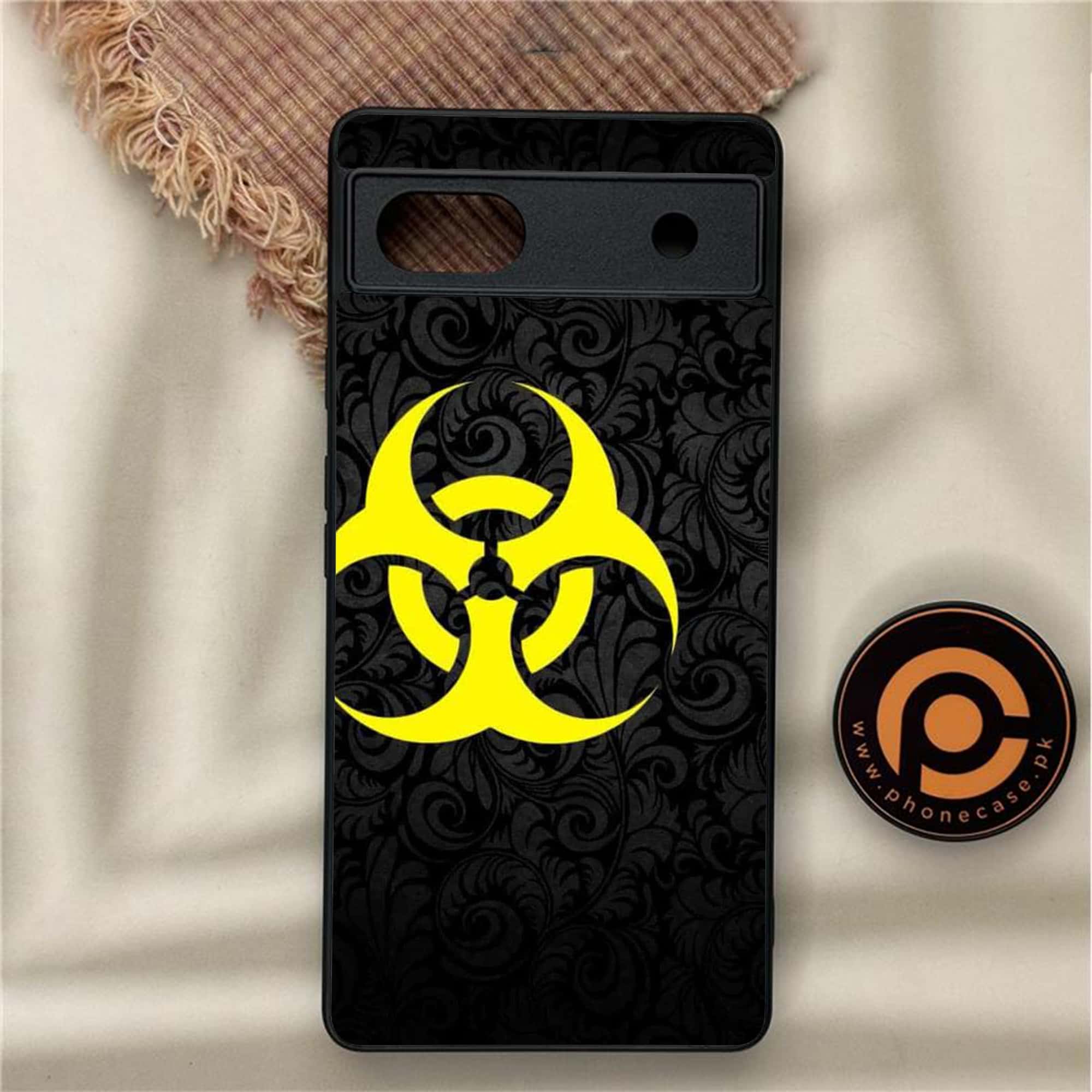 Google Pixel 6A - Biohazard Sign Series - Premium Metal Printed soft Bumper Shock Proof Case