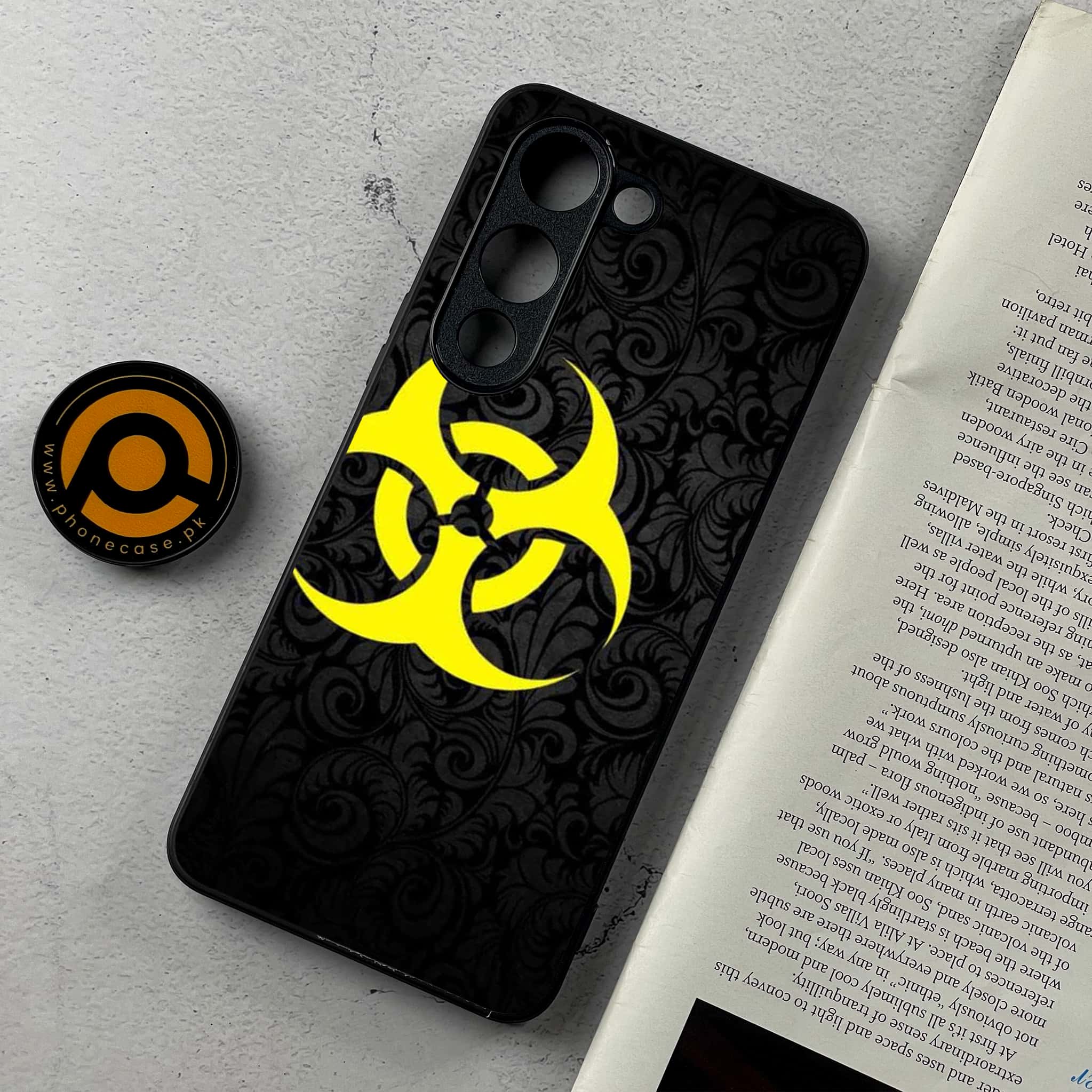 Vivo Y04 - Biohazard Sign Series - Premium Metal Printed Soft Bumper Shockproof Case