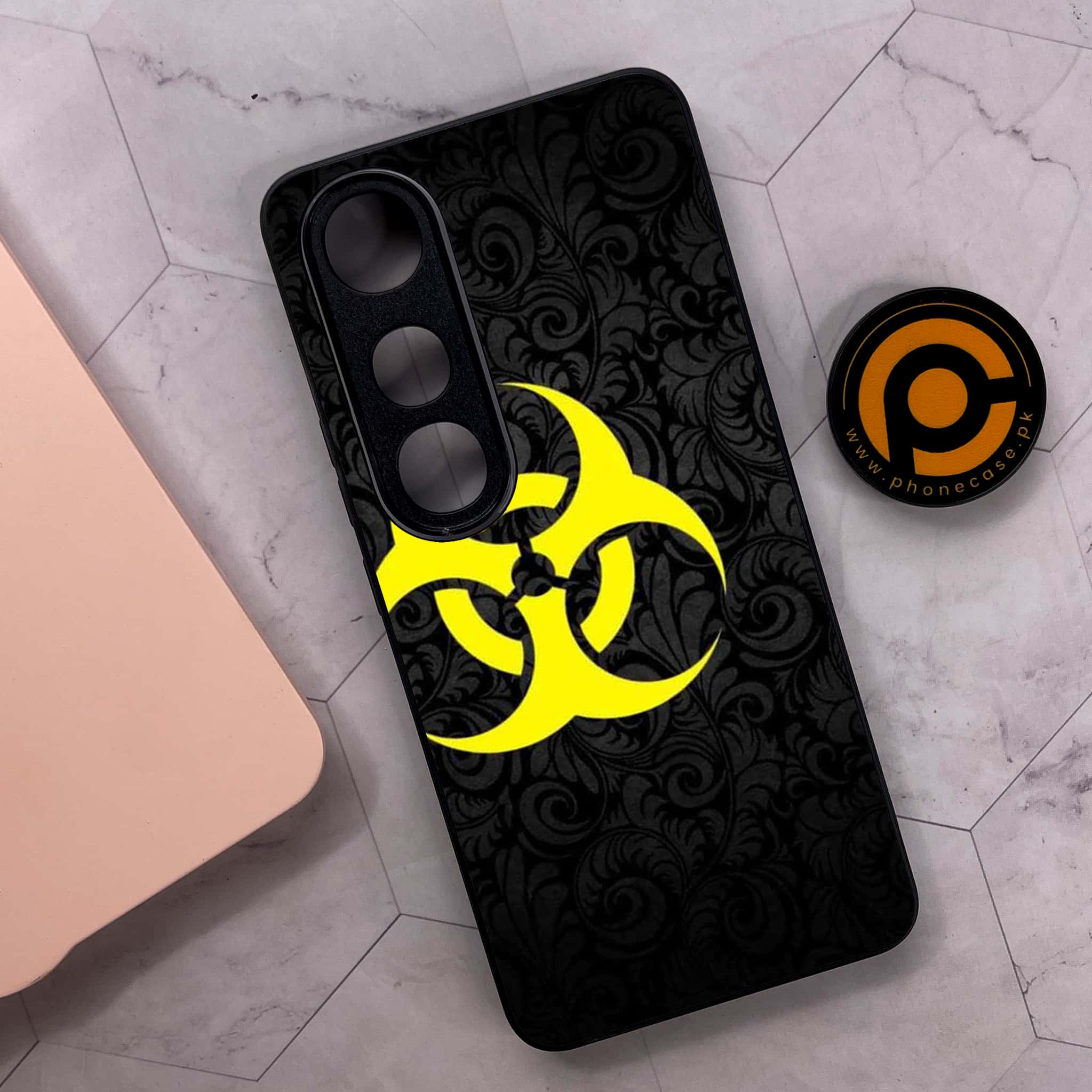 Vivo V50 Lite - Biohazard Sign Series - Premium Metal Printed soft Bumper shock Proof Case