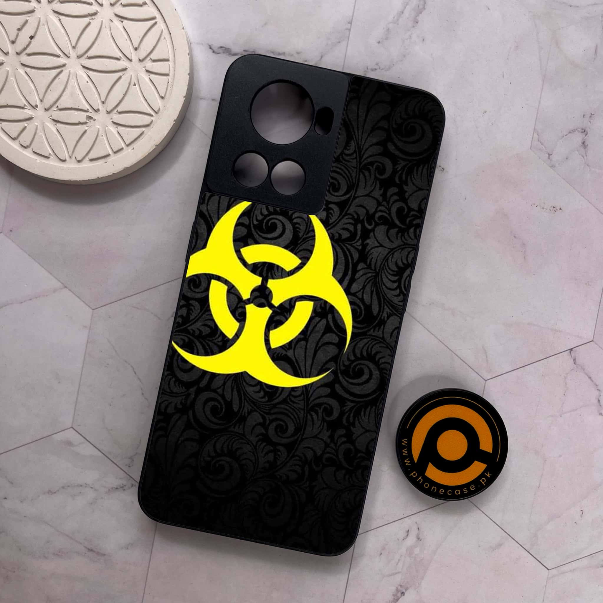 OnePlus 10R - Biohazard Sign Series - Premium Metal Printed soft Bumper shock Proof Case