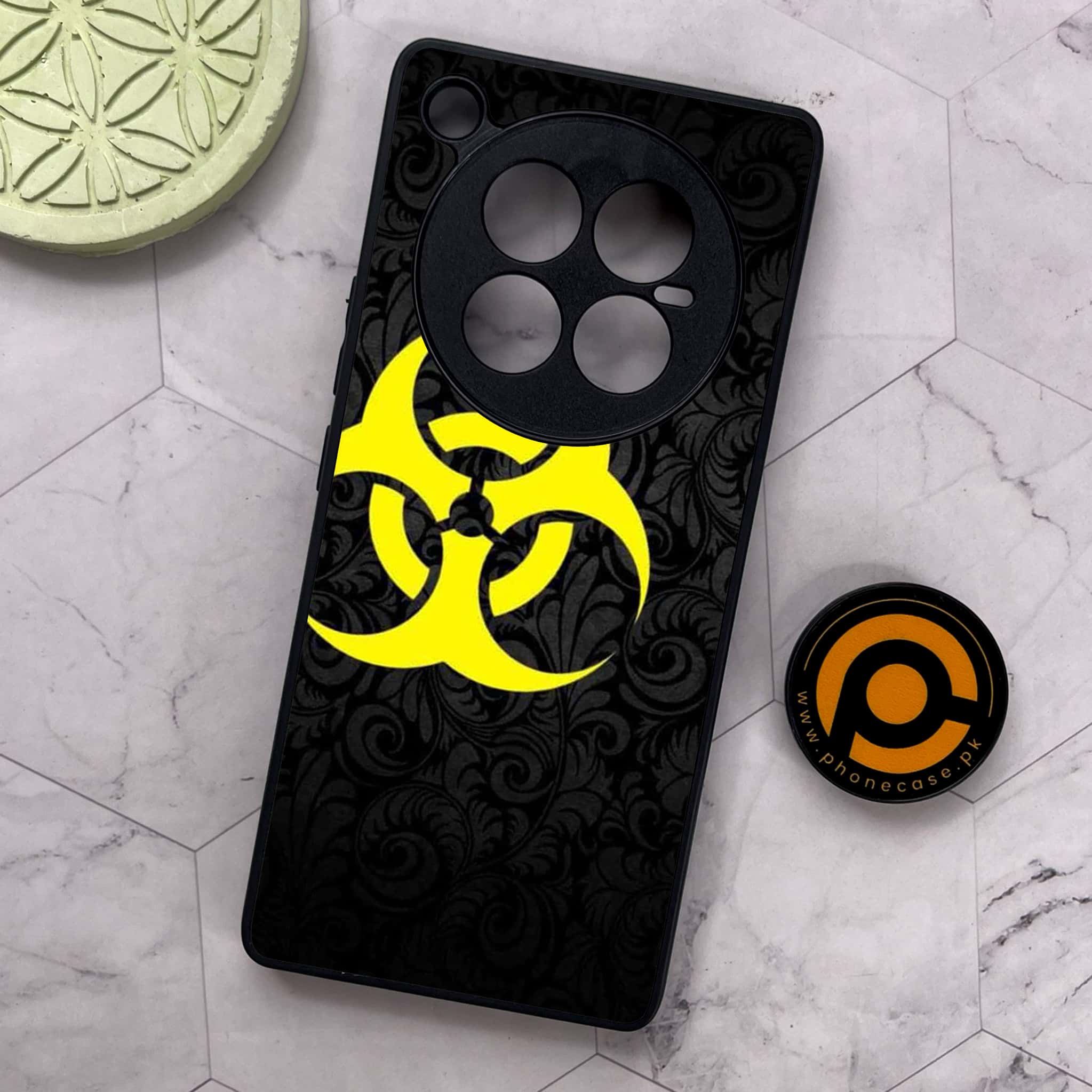 Infinix Zero 40 5G - Biohazard Sign Series - Premium Metal Printed soft Bumper shock Proof Case