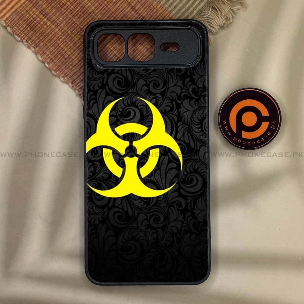Infinix Smart 10 Plus - Biohazard Sign Series - Premium Metal Printed soft Bumper shock Proof Case