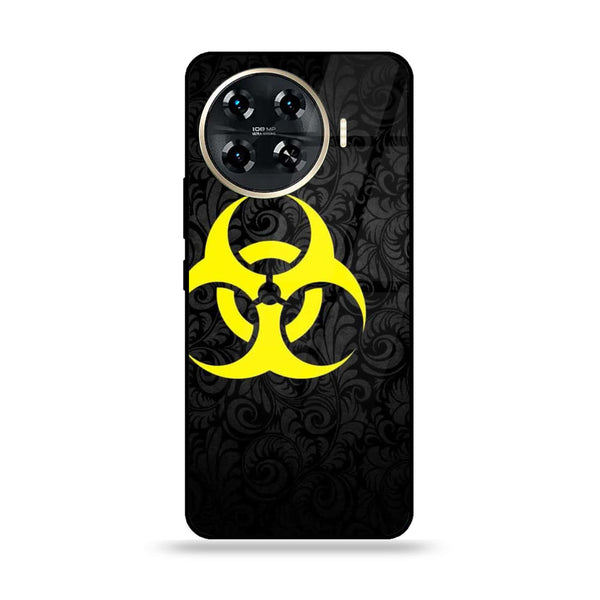 Tecno Spark 20 pro plus - Biohazard Sign Series Design 10  - Premium Printed Glass soft Bumper shock Proof Case   CS-46088 CS-30904