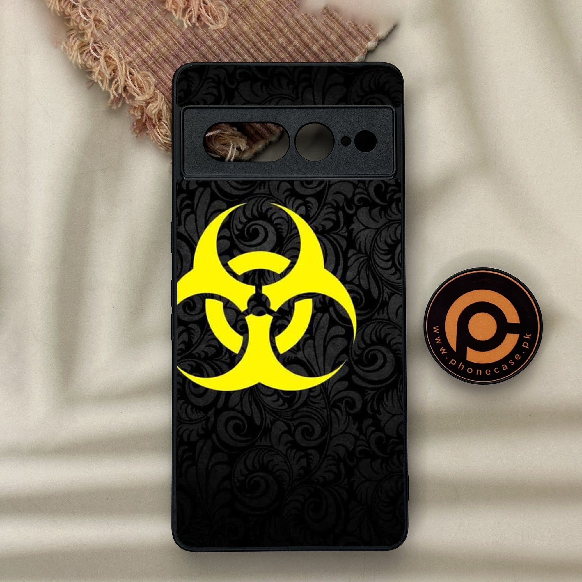 Google Pixel 7 Pro - Biohazard Sign Series - Premium Metal Printed soft Bumper Shock Proof Case