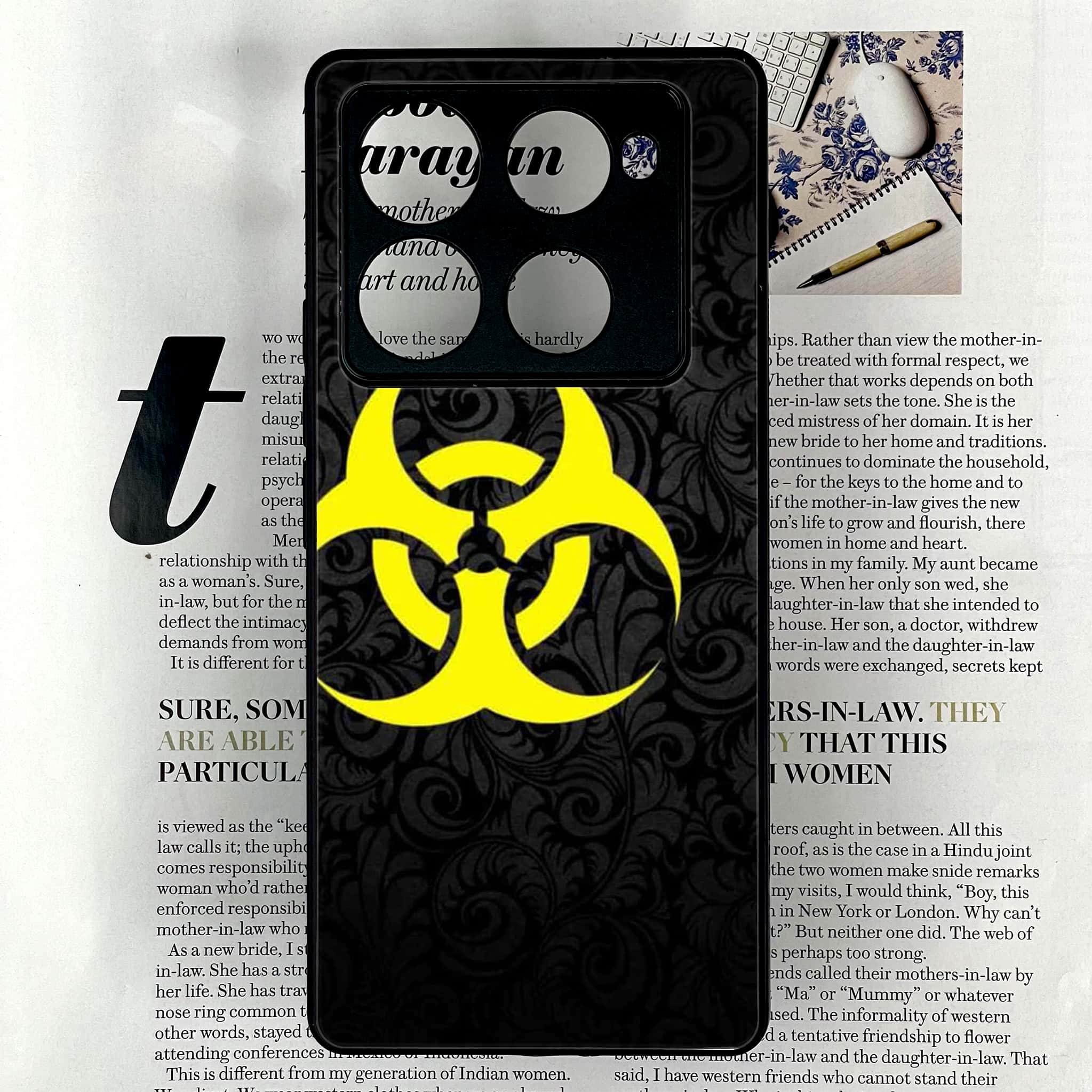 Infinix Note 40 Pro Plus - Biohazard Sign Series - Premium Metal Printed soft Bumper shock Proof Case