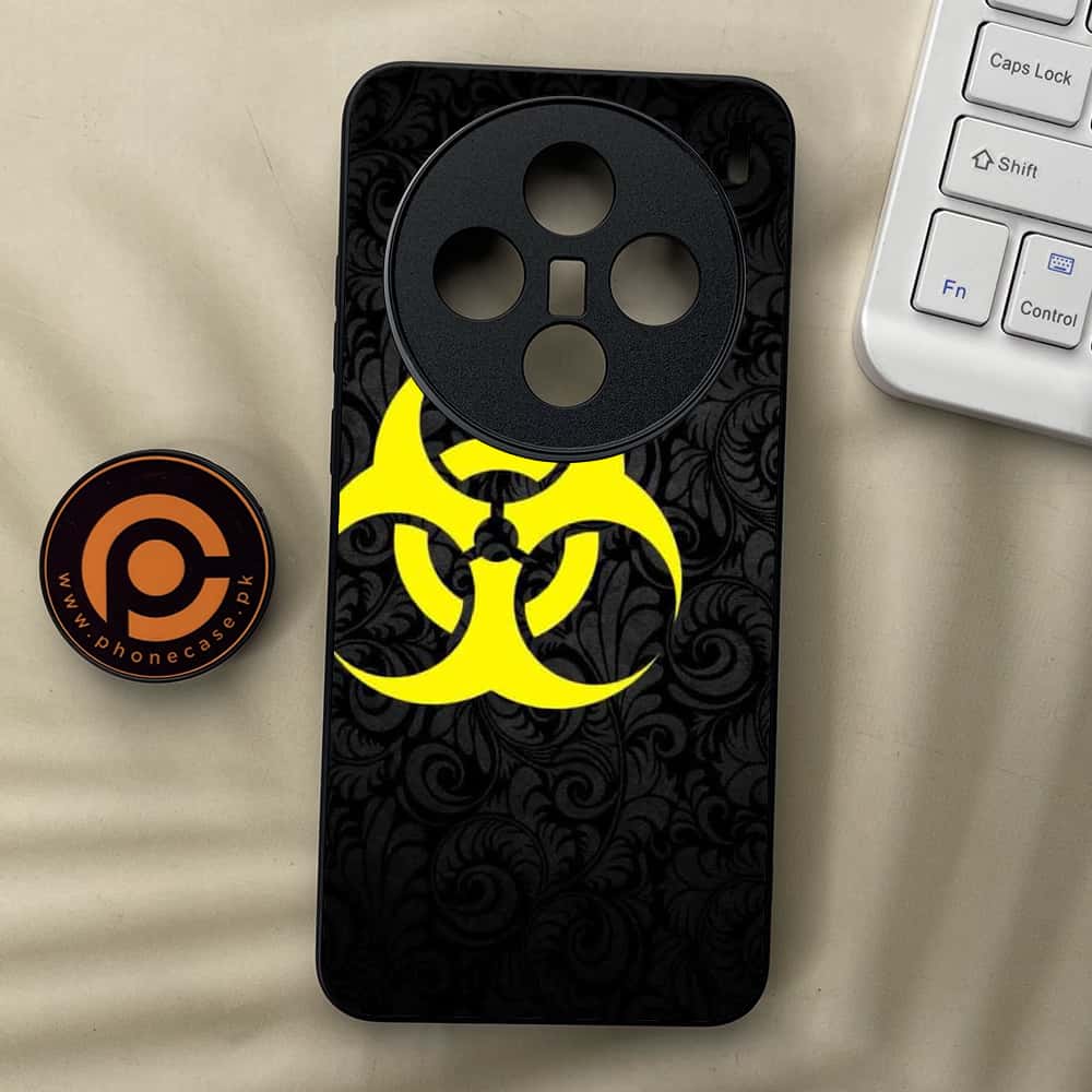 Vivo X200 - Biohazard Sign Series - Premium Metal  Printed soft Bumper shock Proof Case